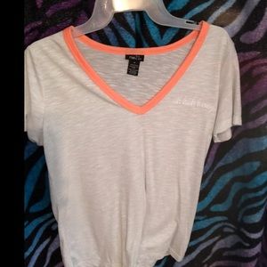 Blue and orange t-shirt